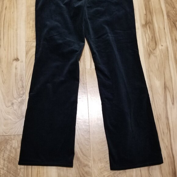 Nwt Coldwater Creek Green Corduroy Pants 14 Womens Natural Fit Bootcut 35x32.5 - Picture 9 of 12